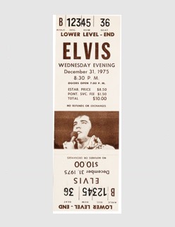 Unused Ticket - December 31 1975